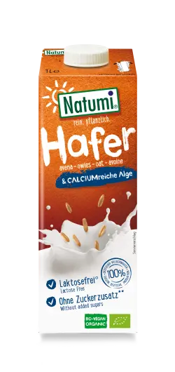 Bautura Bio fara zahar din ovaz cu calciu, 1l, Natumi