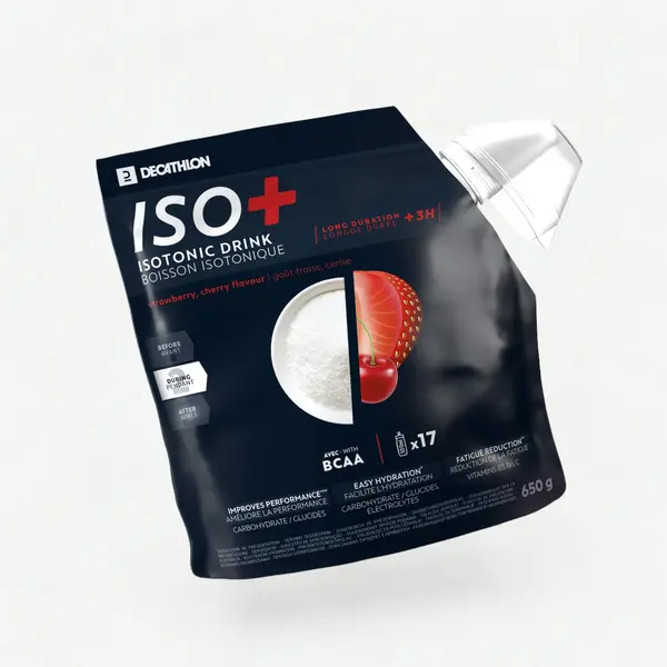 Băutură Izotonică Pudră Iso+ Căpşune-Cireşe 650 g