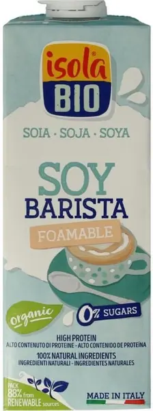 Băutură organică din soia Barista, 1 l, Isola Bio