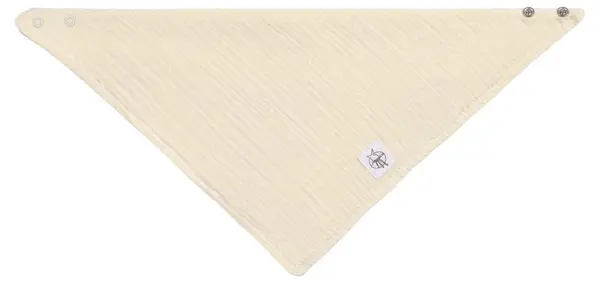 Baveta-banderolă Lassig - Cozy Muslin Wear, Vanilie