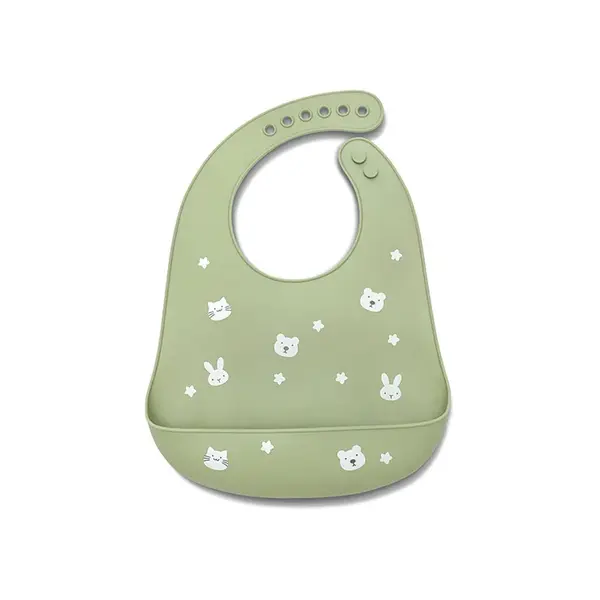 Baveta de silicon Lorelli Natural Verde
