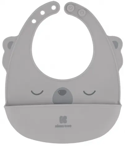 Bavetă din silicon Kikka Boo - Grey
