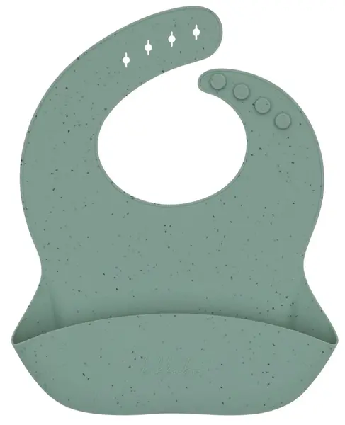 Bavetă din silicon KikkaBoo Platinum Silicone - Sage