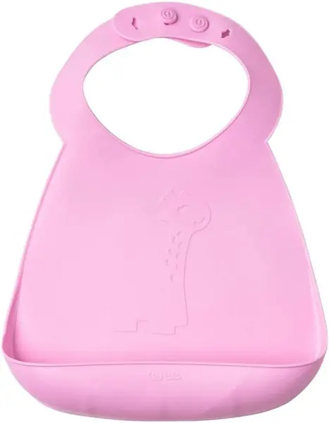 Bavetă din silicon Wee Baby - Prime, roz