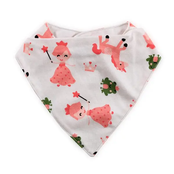 Baveta tip bandana bumbac Girl roz