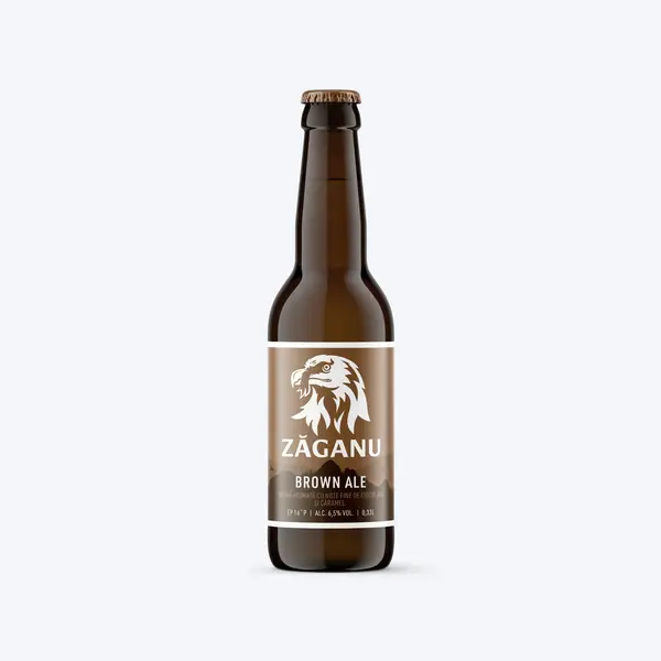 Bax, bere artizanală, Zăganu, Brown Ale (Brună) - Sticlă 0.5L / 12 buc.