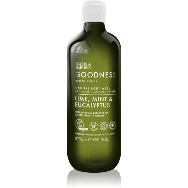 Baylis & Harding Goodness Awaken Senses gel de dus revigorant parfum Lime, Mint & Eucalyptus 500 ml