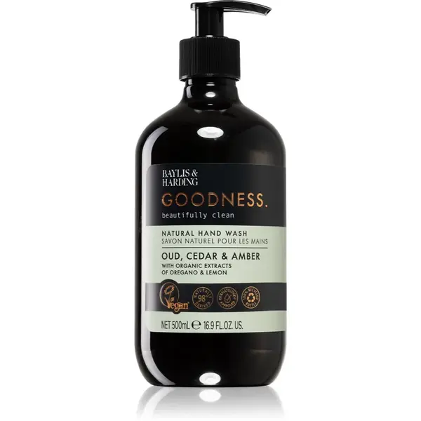 Baylis & Harding Goodness Oud, Cedar & Amber Săpun natural pentru mâini 500 ml