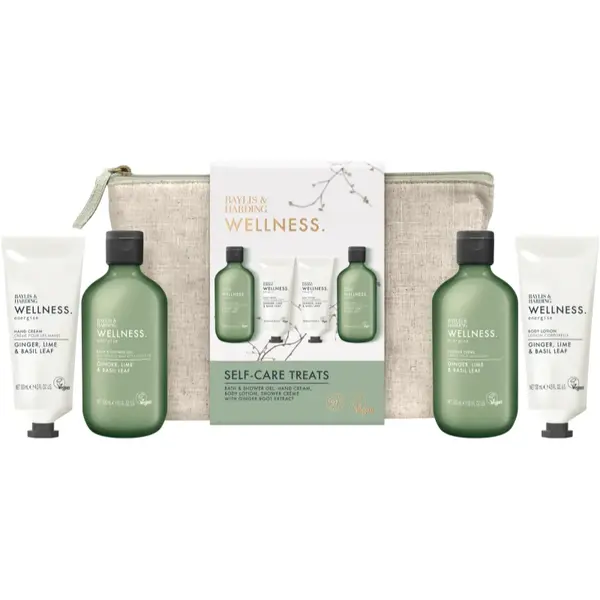 Baylis & Harding Wellness. Energise set cadou pentru corp Ginger, Lime & Basil Leaf