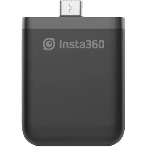 Baza baterie verticala Insta360 CINORHM/A, USB-C, 1190 mAh (Negru)