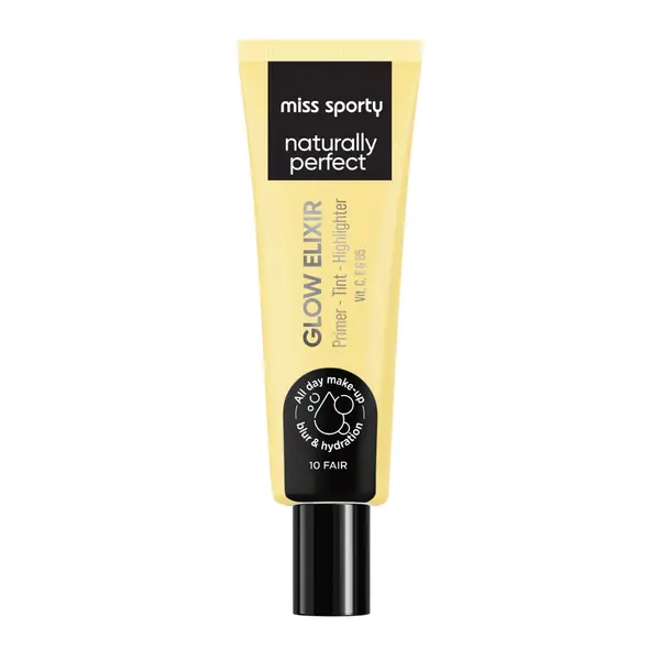 Baza de machiaj 3in1 Naturally Perfect Glow Elixir 10 Fair, 20ml, Miss Sporty