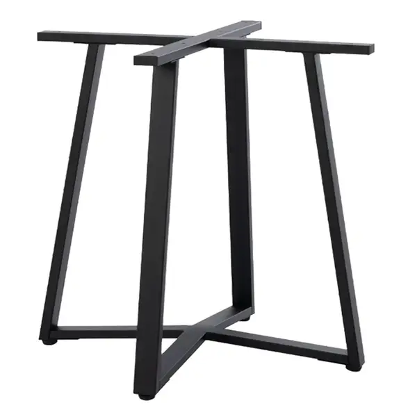 Baza mesei metalice Mulbe, neagra, 70x70x73 cm