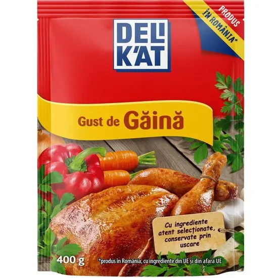 Baza pentru mancare Delikat, cu Gust de gaina, 400g Engros