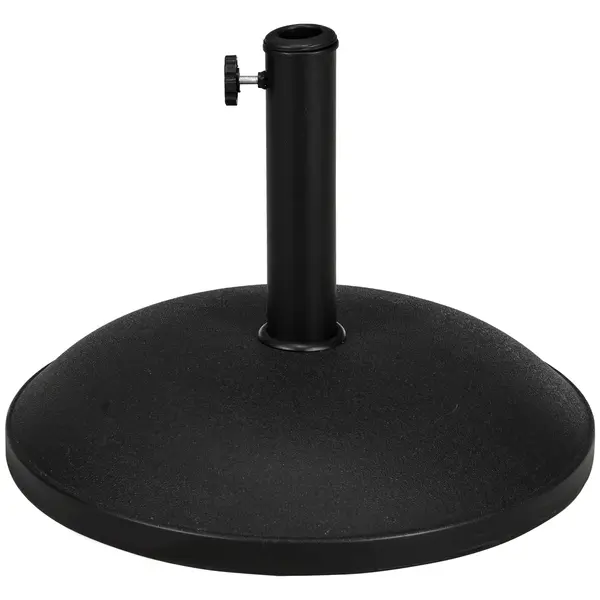 Baza pentru Umbrela Outsunny, pentru Stalpi cu Φ35mm, Φ38mm, Φ48mm Negru | Aosom Romania
