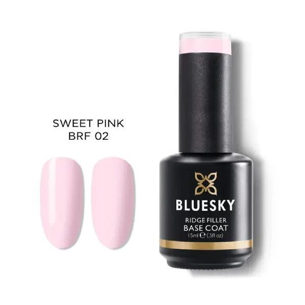 Baza pentru unghii 2in1 Bluesky Ridge Filler Base Coat Sweet Pink 15ml