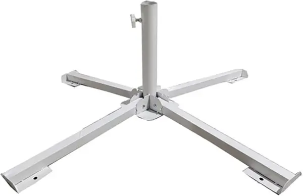 Bază pliabilă pentru umbrelă de grădină Muhler - B1001, 85 х 60 cm, alb