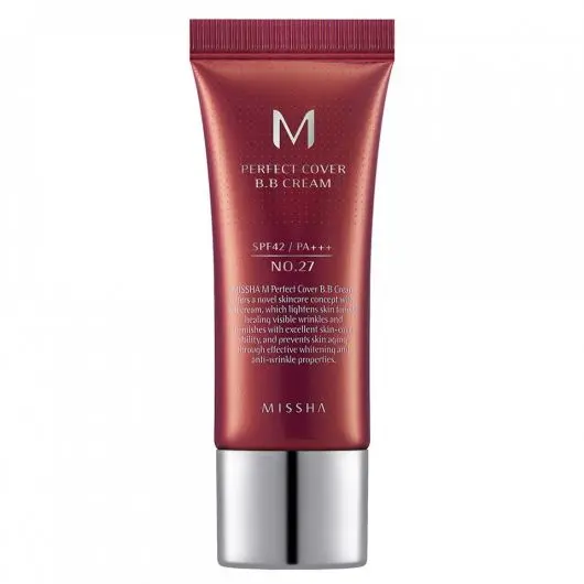 BB Cream M Perfect Cover SPF42/PA+++ Nuanta 27/Bej miere, 20ml, Missha