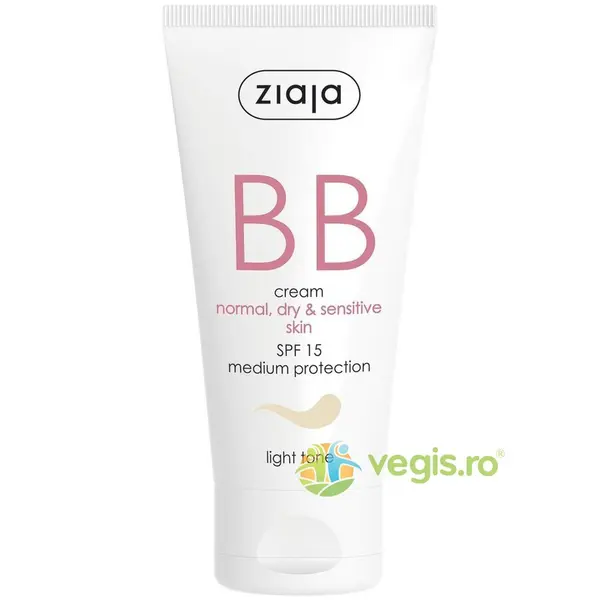 BB Cream Pentru Ten Normal, Uscat Si Sensibil SPF 15 - Light 50ml