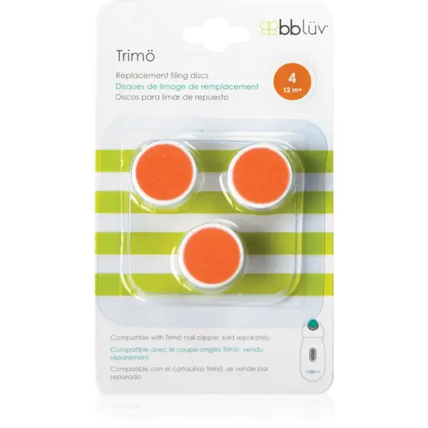 BBLÜV Trimö extensie rezervă pentru pila de unghii pentru copii 12m+ 3 buc