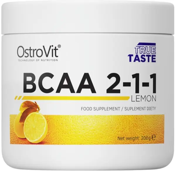 BCAA 2:1:1, lămâie, 200 g, OstroVit