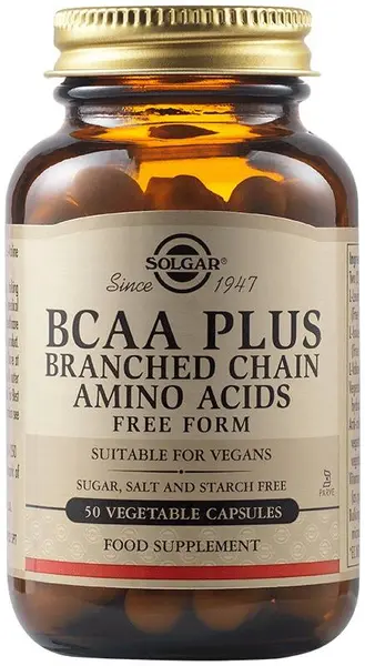 BCAA Plus, 50 capsule vegetale, Solgar