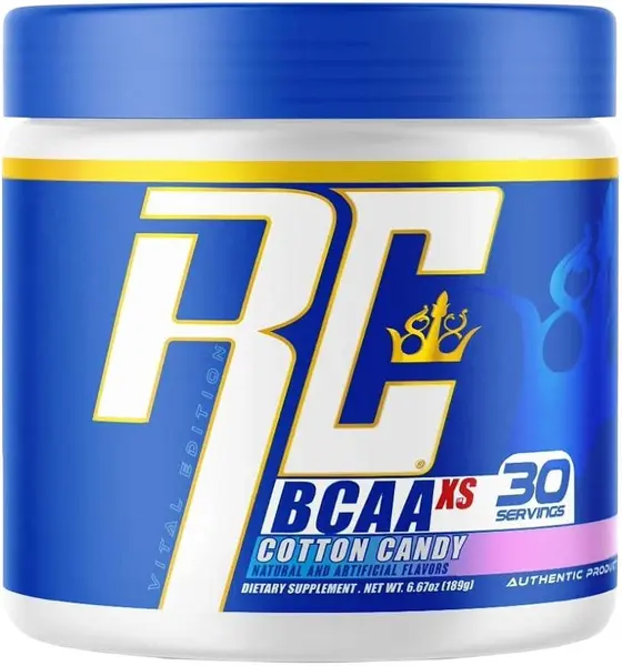 BCAA Powder XS, vată de zahăr, 189 g, Ronnie Coleman