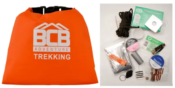 BCB Trekking Essentials Kit – set de supravietuire usor cu dry bag impermeabil - Default Title