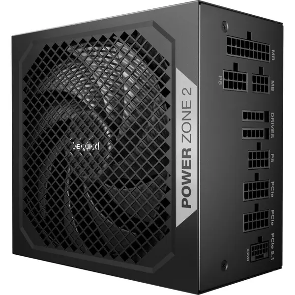 Be quiet! Sursa alimentare Be quiet! BP008EU, POWER ZONE 2, 80+ Platinum, 1000 W, 20+4 pin ATX, Negru