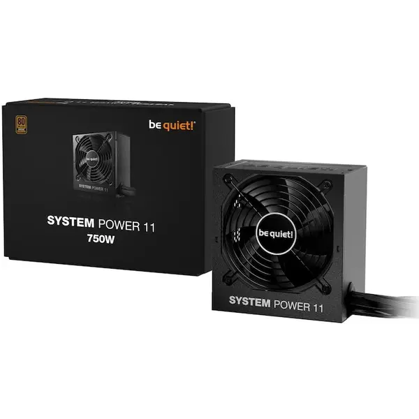 Be quiet! Sursa alimentare Be quiet! BP012EU, System Power 11, 80+ Bronze, 750W, 20+4 pin ATX, Negru