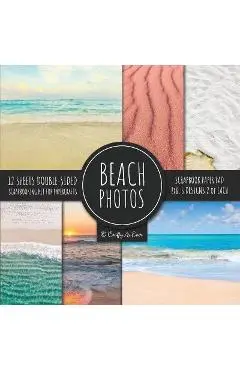 Beach Photos Scrapbook Paper Pad 8x8 Scrapbooking Kit for Papercrafts, Cardmaking, DIY Crafts, Summer Aesthetic Design, Multicolor - Crafty As Ever