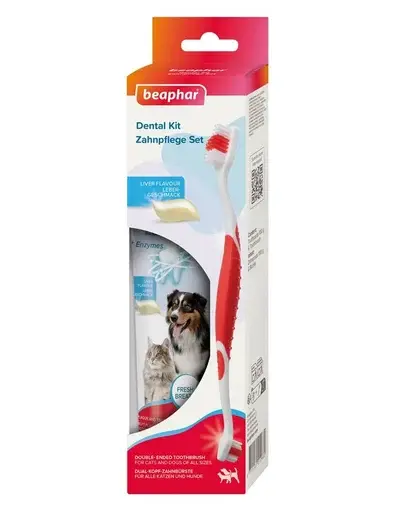 BEAPHAR Dental Kit pastă și periuță câini și pisici
