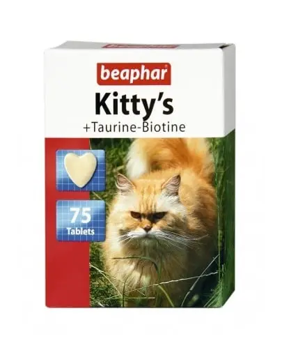 BEAPHAR Kitty’s recompense pisici cu taurină și biotină 75 buc