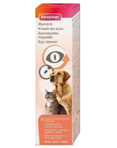 BEAPHAR Oftal picături îngrijire ochi câini și pisici 50 ml