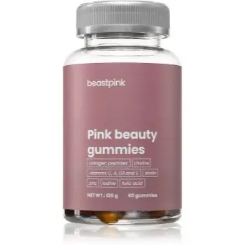 BeastPink Pink Beauty Gummies capsule moi masticabile pentru frumusețea părului și a pielii
