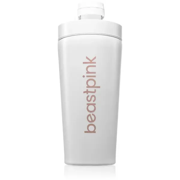 BeastPink Steel shaker pentru sport culoare White 1 buc