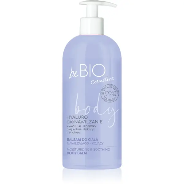 beBIO Hyaluro bioMoisture balsam de corp intens hidratant pentru piele foarte uscata 350 ml