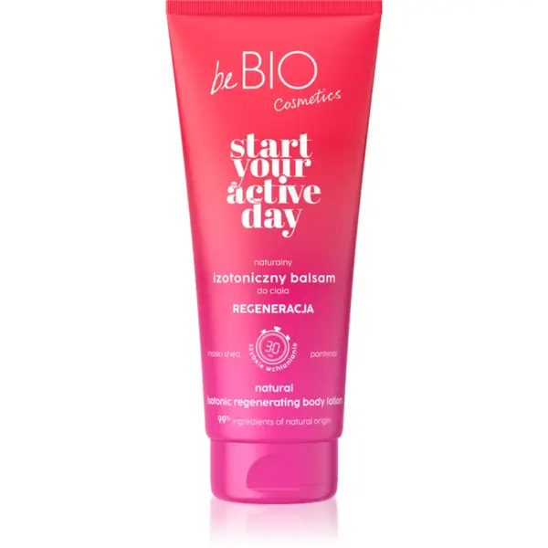 beBIO Start Your Active Day cremă de corp regeneratoare 200 ml