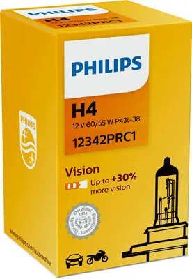 Bec Far H4 P43T 60 55W 12V Vision (Cutie) Philips