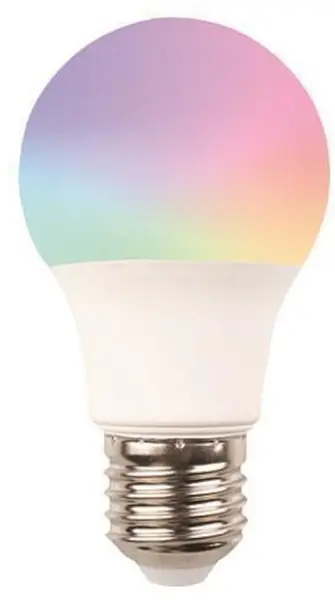 Bec inteligent EUROLAMP SA - RGB LED Smart, 9W, E27, A60, Dimmabilă