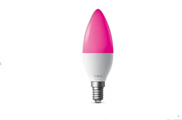 Bec inteligent multicolor TP-Link Tapo L430C, E14, B38, 470 lm, 2500K-6500K, WiFi 2.4GHz, set 2 buc.