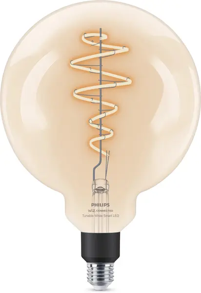 Bec inteligent Philips - Filament, 6.7W LED, E27, G200, dimmer
