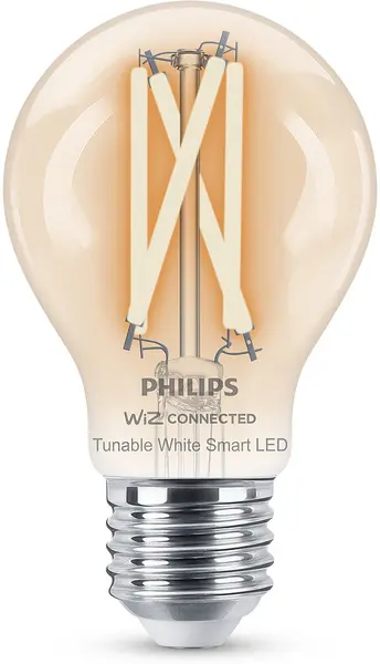 Bec inteligent Philips - Filament, 7W LED, E27, A60, dimmer