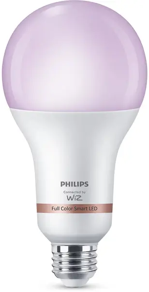 Bec inteligent Philips - Frosted, 18.5W LED, E27, A80, RGB, dimmer