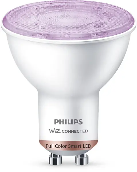 Bec inteligent Philips - Smart с WiZ, 4.7W, GU10, PAR16, dimmer