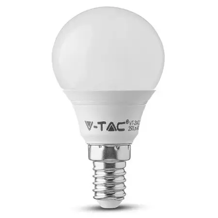 Bec LED E14 P45 3.7W 3000K alb cald V-TAC SKU-214123