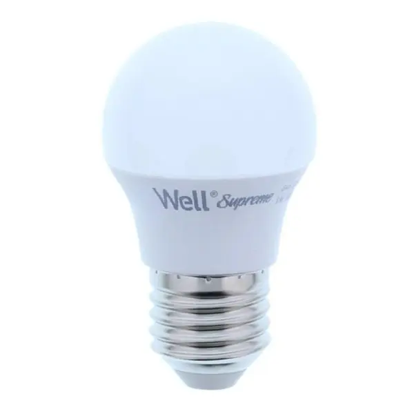 Bec LED G45 E27 6W 230V, Lumina Calda, Well