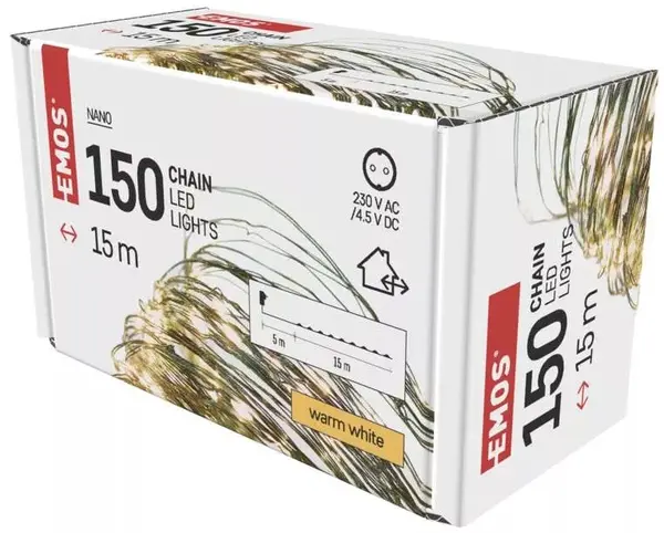 Becuri LED Emos - Nano, 150 buc., 15 m