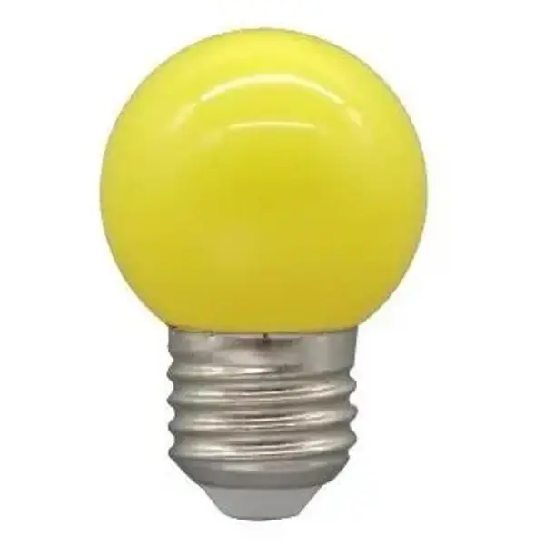 Becuri LED pentru Ghirlanda Luminoasa, G45, 3W, Galben, E27, Well, 10 Bucati