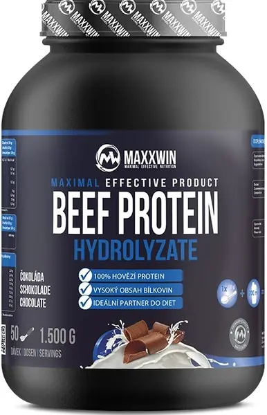 Beef Protein, ciocolată, 1500 g, Maxxwin