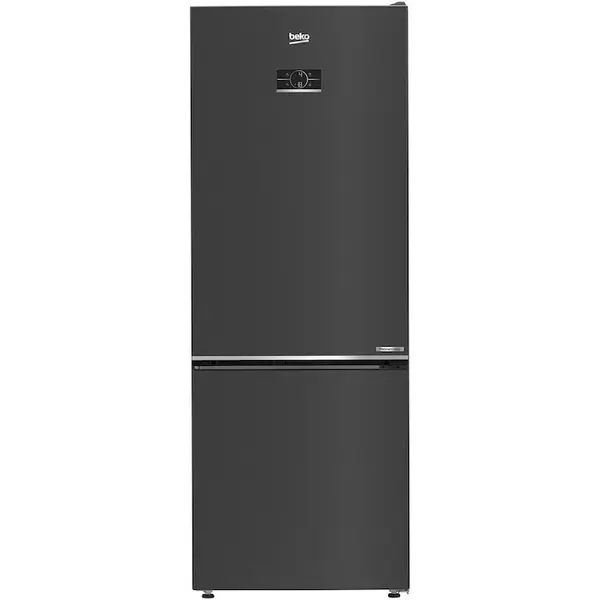 Beko Combina frigorifica Beko B3RCNE564HXBR, HarvestFresh, AeroFLow, 490 L, Clasa E, H 192 cm, Dark Inox